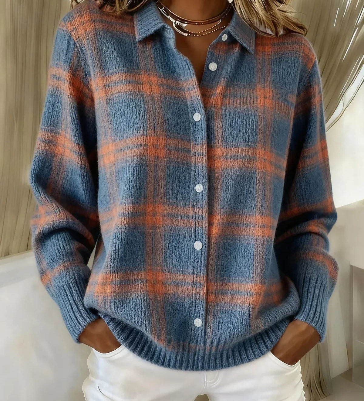 Camille | Plaid Cardigan