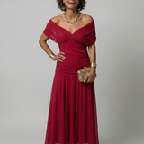 JANET | OFF-SHOULDER FLOW MIDI DRESS