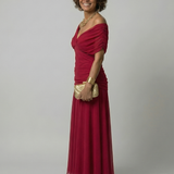 JANET | OFF-SHOULDER FLOW MIDI DRESS