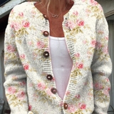 Kerensa™ | Vintage Floral Knit Cardigan