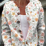 Greta™ | Vintage Floral Knit Cardigan Sweater
