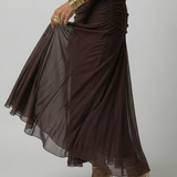 JANET | OFF-SHOULDER FLOW MIDI DRESS