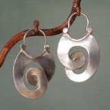 Vintage-Inspired Asymmetrical Silver Earrings