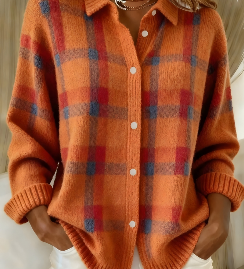Camille | Plaid Cardigan