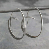 Spiral Hoop Drop Earrings