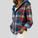 Clover | Hooded Checked Shacket