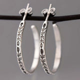 Elegant Silver Hoop Earrings