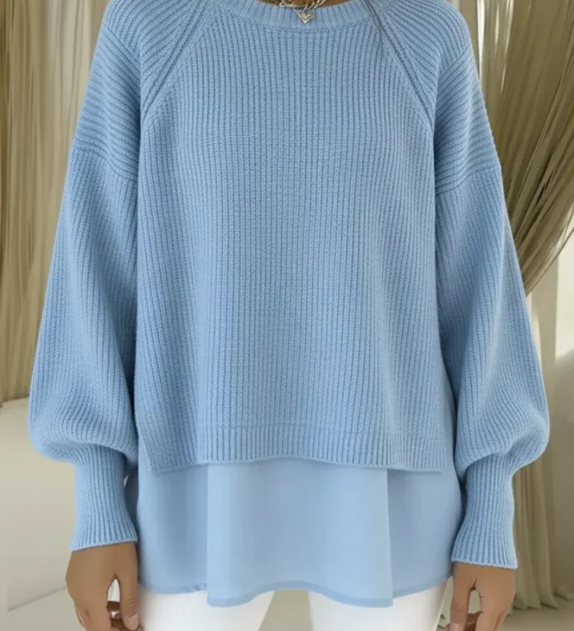 Layered-Look Jumper for Women