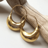 Retro Gold Basket-Style Earrings