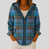 Clover | Hooded Checked Shacket