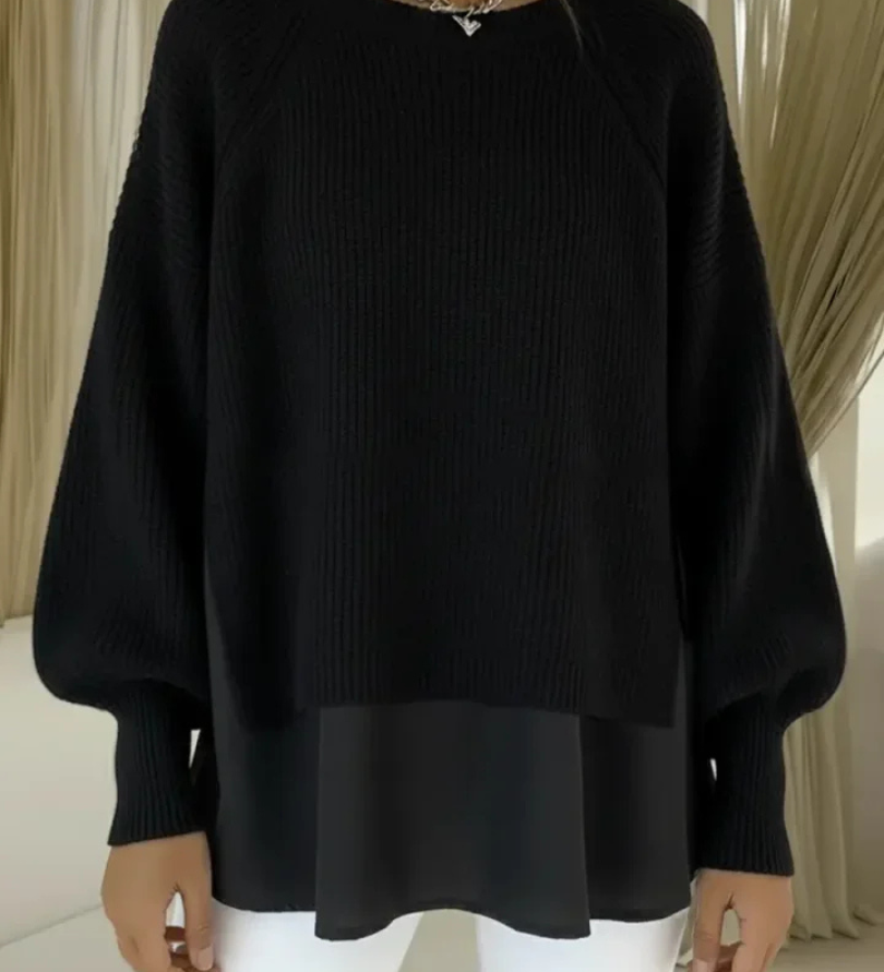 Layered-Look Jumper for Women