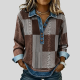 Denise | Patchwork Collared Top