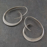 Spiral Hoop Drop Earrings