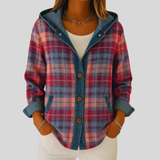 Clover | Hooded Checked Shacket