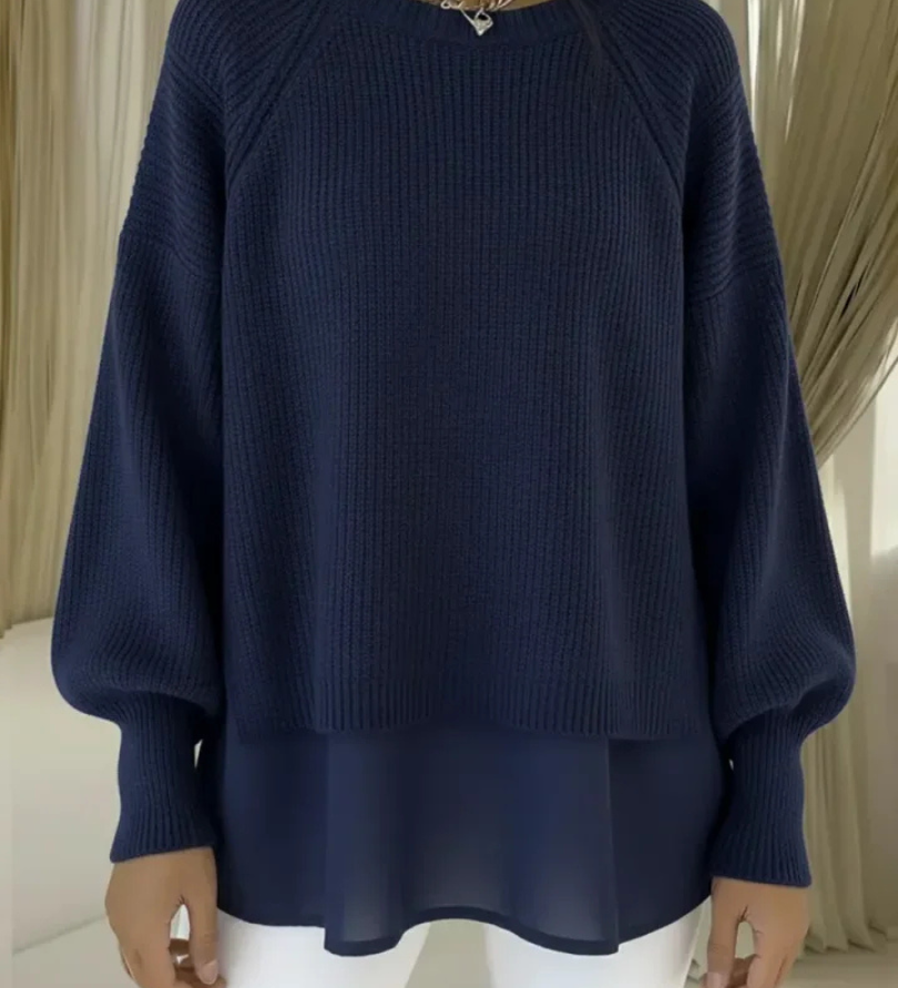 Layered-Look Jumper for Women
