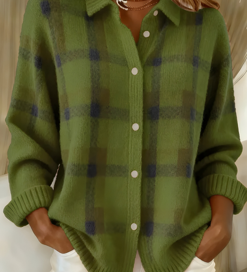 Camille | Plaid Cardigan