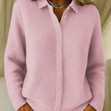 Camille | Textured Button Front Cardigan