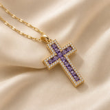 Sleek Cross Pendant Necklace