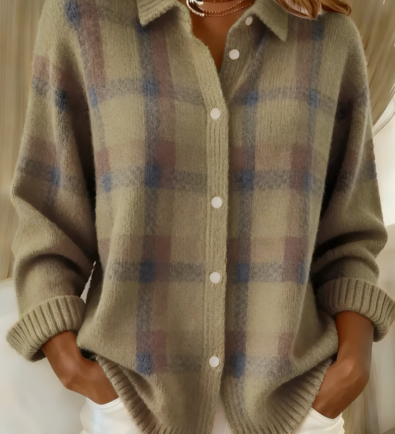 Camille | Plaid Cardigan