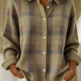 Etta | Checked Button Up Cardigan