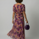 JANET | OFF-SHOULDER FLOW MIDI DRESS