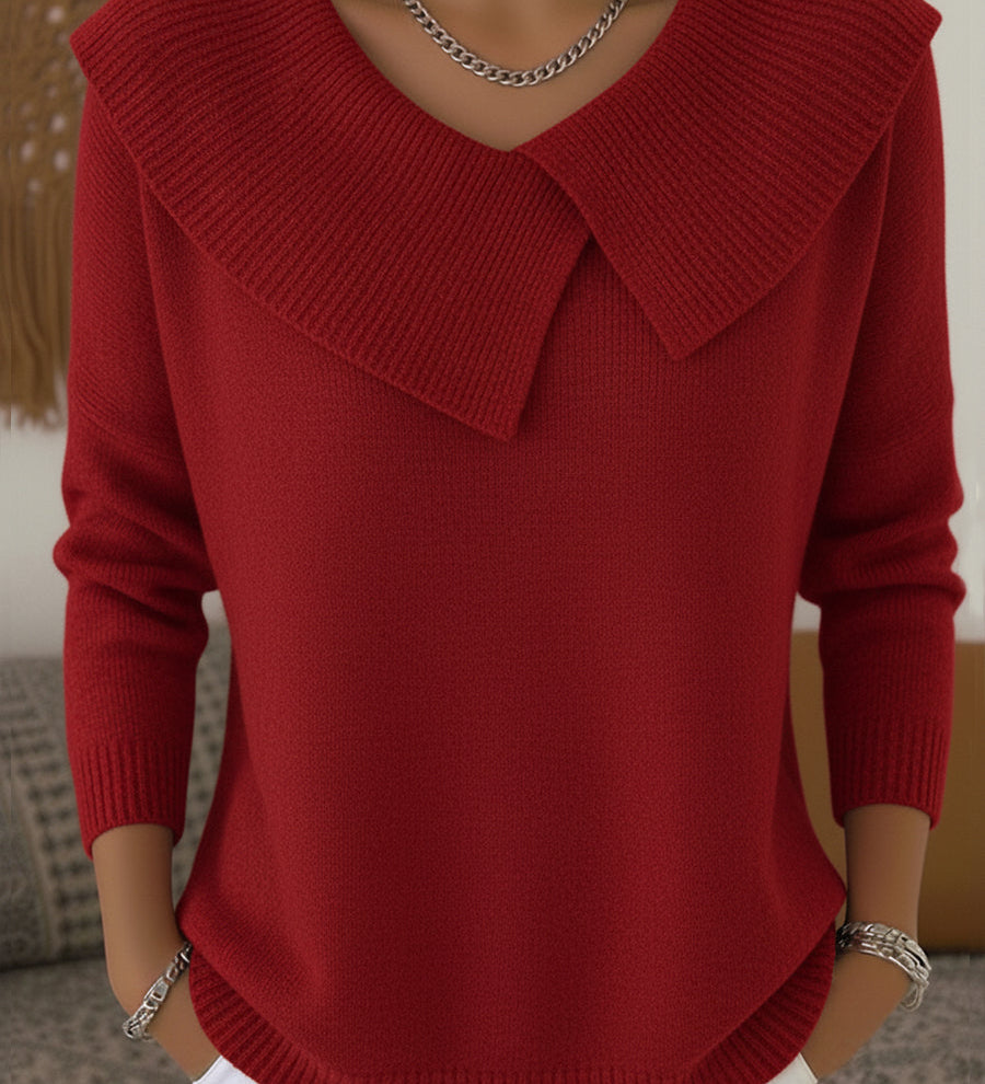 Sunnora | Warm Jumper with Soft Collar