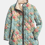 Elara | Quilted Floral Print Jacket