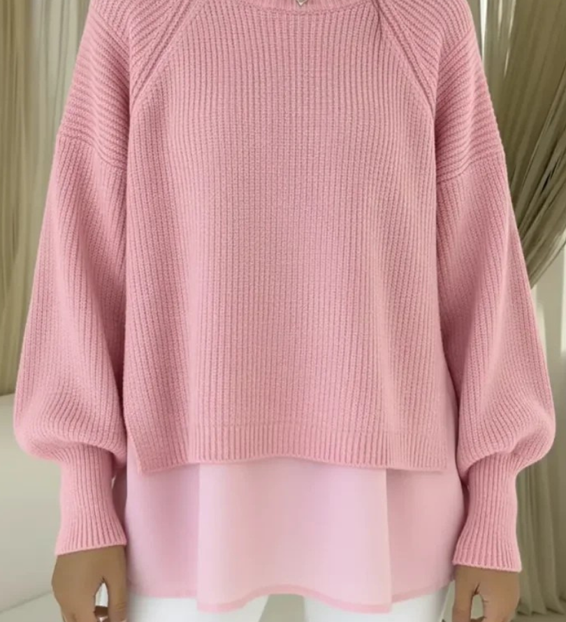 Layered-Look Jumper for Women
