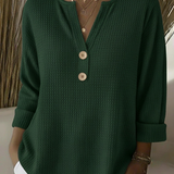 Lucinda | Henley Button Top