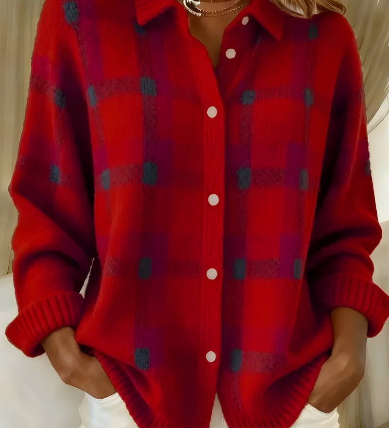 Camille | Plaid Cardigan