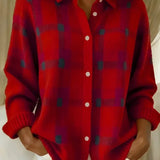 Blythe | Cosy Checked Button Cardigan