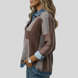 Denise | Patchwork Collared Top