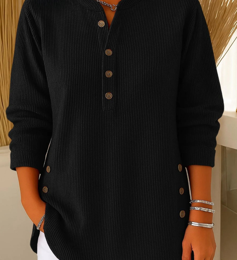 Neva | Button Henley Tunic