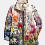 Kaia | Charming Vintage Floral Print Quilted Jacket