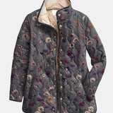 Niva | Vintage Floral Print Quilted Jacket