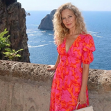 VALERIE | FLORAL PUFF SLEEVE MIDI DRESS