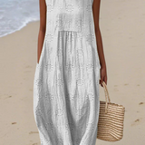 ROSE | EMBROIDERED MIDI DRESS
