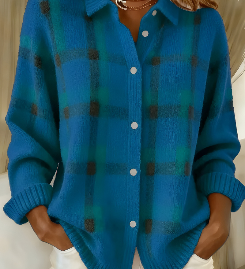 Camille | Plaid Cardigan