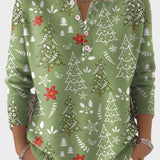 Iris - Festive Button-Detail Christmas Sweater