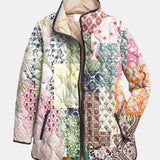 Suri | Casual Floral Print Quilted Jacket