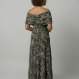 JANET | OFF-SHOULDER FLOW MIDI DRESS