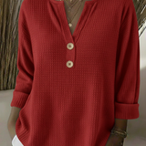 Lucinda | Henley Button Top
