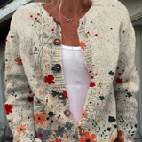 Sabrina™ | Vintage Floral Knit Cardigan