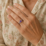 Amethyst Braided Ring Collection