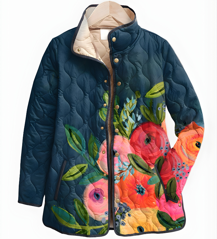 Carter™ | Vintage Charming Floral Quilted Jacket
