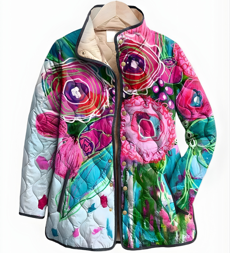 Carter™ | Vintage Charming Floral Quilted Jacket