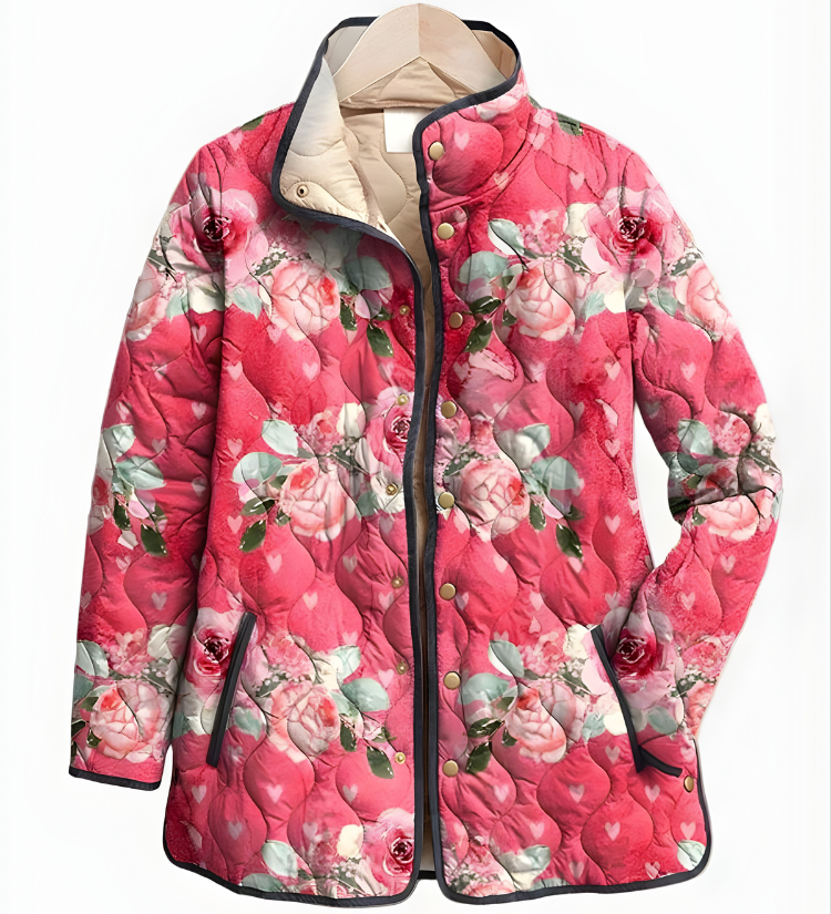 Carter™ | Vintage Charming Floral Quilted Jacket