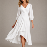 LORRAINE | ELEGANT V-NECK MAXI DRESS