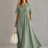 TERESA | PLEATED MIDI DRESS
