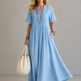 TERESA | PLEATED MIDI DRESS